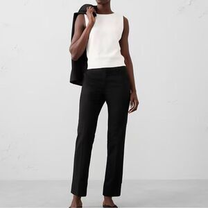 Banana Republic Ryan Stretch Twill Black Cotton Spandex Blend Pant Size 4 EUC